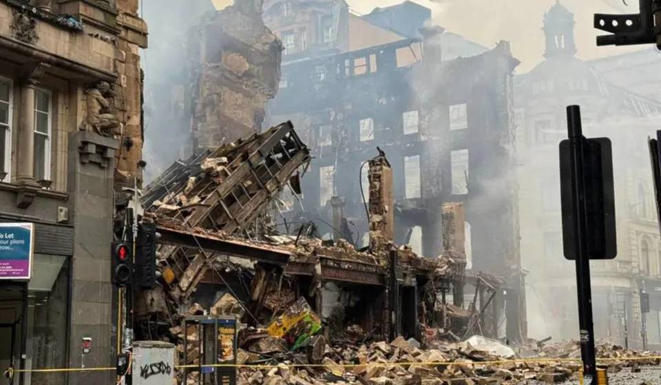 Glasgow City Council has sent a clear message on what will happen to the remains of the B-list building after the fire over the weekend