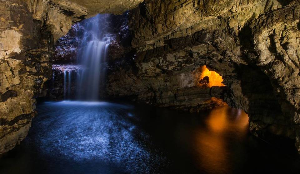 The largest sea cave in the UK is in Scotland, and boasts a hidden 25-metre waterfall that looks like something out of a fairytale