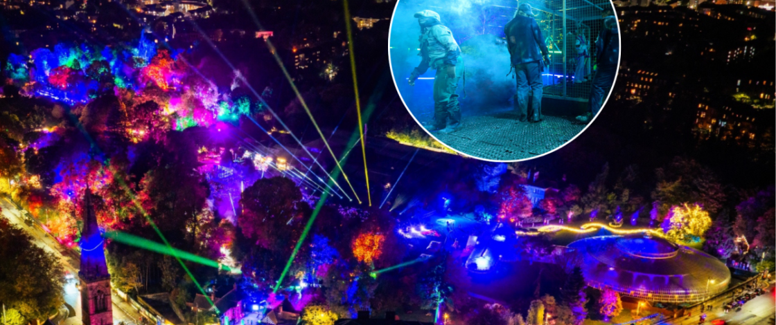 First look: GlasGLOW, the biggest Halloween event in the UK, is arriving in Glasgow today – boasting a zombie light trail