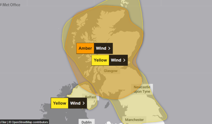 “Danger to life”: Glasgow braced for 80mph winds as Met Office issues weekend Amber Alert with power cuts and travel cancellations expected