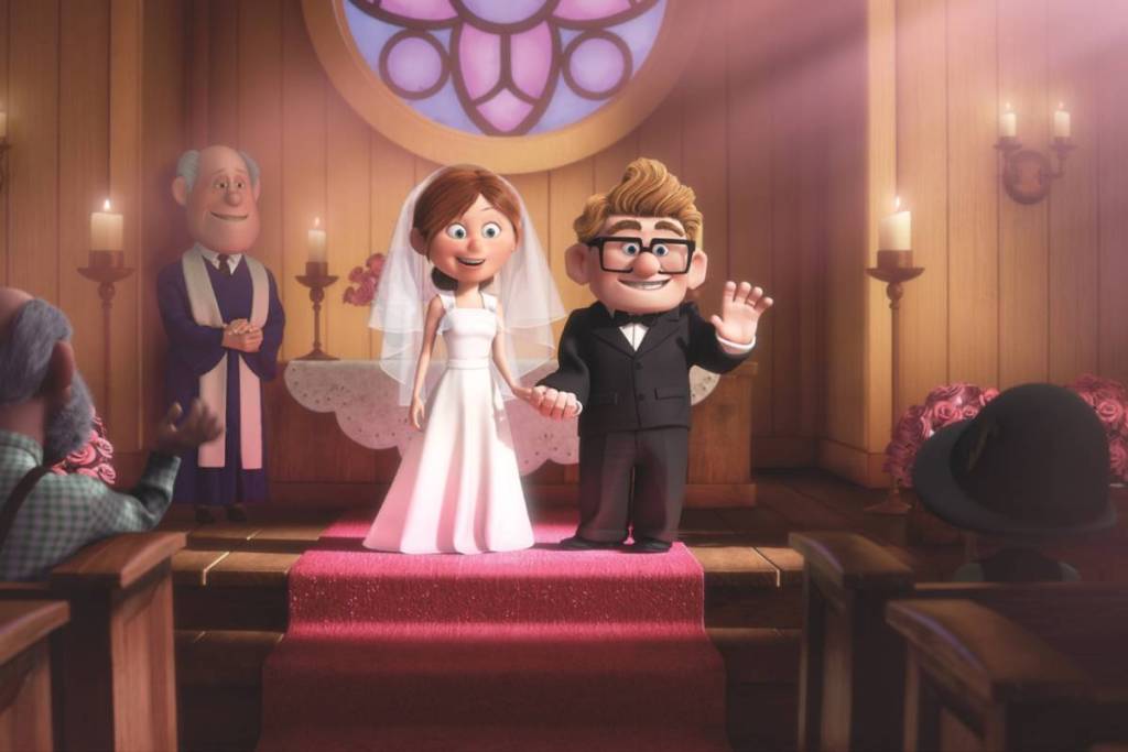 Wedding scene from the Disney film "Up"