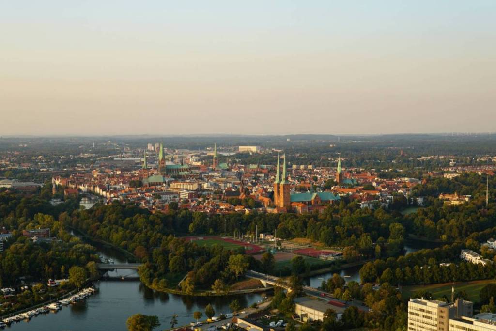 A bird’s-eye view of Lübeck’s Old Town