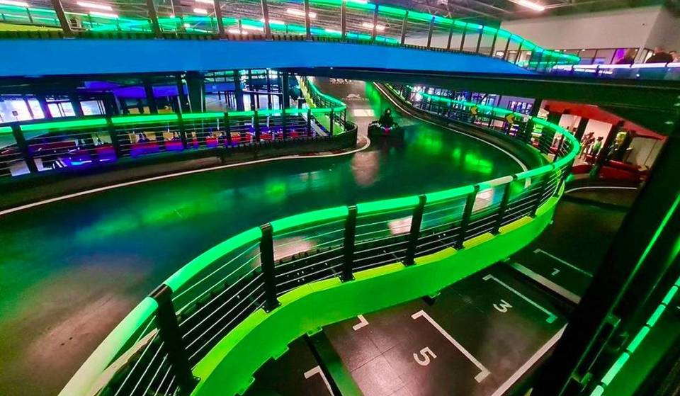 This Epic Gaming Palace Features Neon Go Kart Rides, Laser Tag, And More In Houston