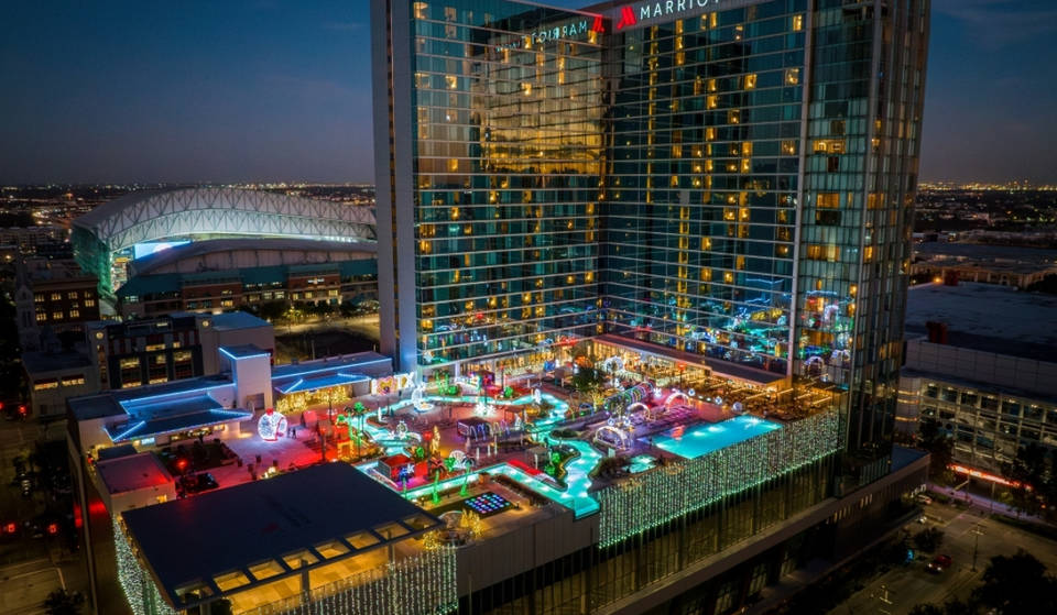 Float Through A Rooftop Winter Wonderland And Dine In Igloos For Texas Winter Lights In Houston