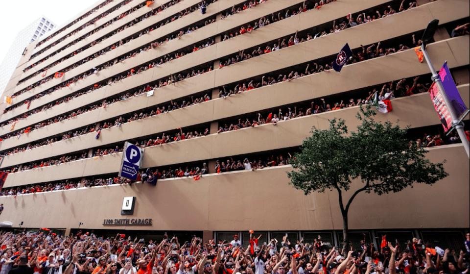 WATCH: Astros Fans Return Fallen Hat To Owner Up Parking Garage AGAIN, Repeating 2017 Act Of Community