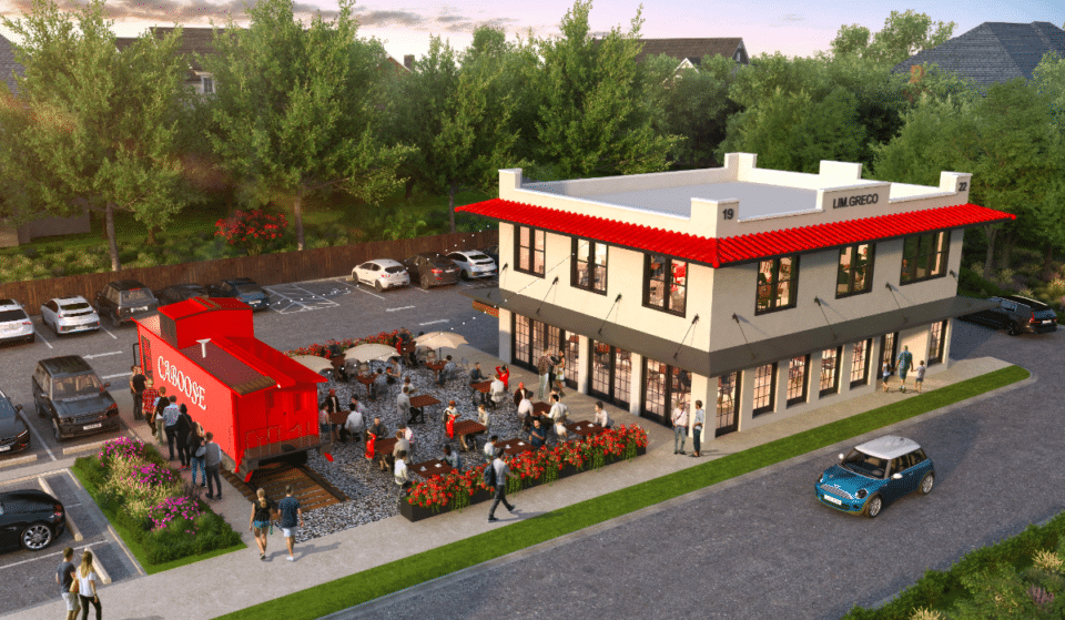 Transformed Century-Old Building To Feature Grocery, Restaurant, Renovated Caboose, And More This Fall