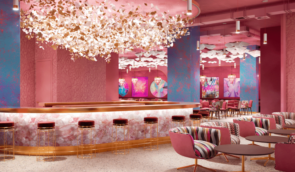 Press The Champagne Button At This New Pink And Bubbly Restaurant
