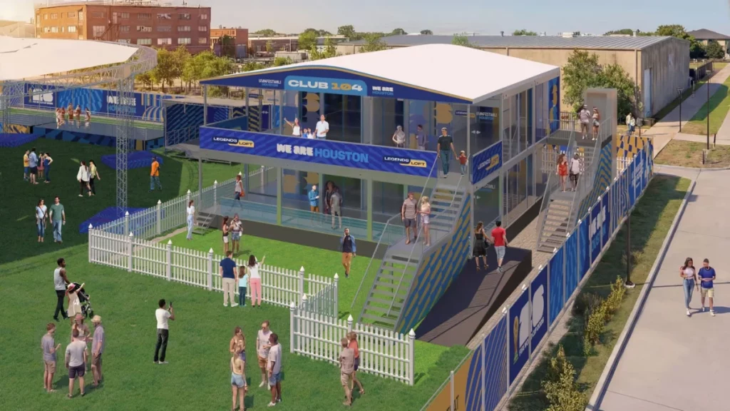Image shows rendering of the FIFA Fan Festival in Houston. 