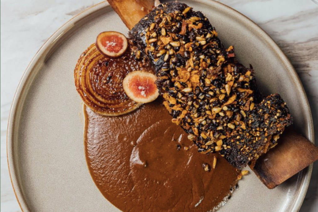 Image shows a dish from Belly of the Beast in Spring, Texas.