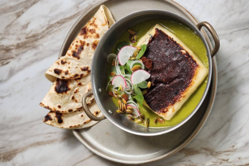 Image shows a dish from Belly of the Beast in Spring, Texas.