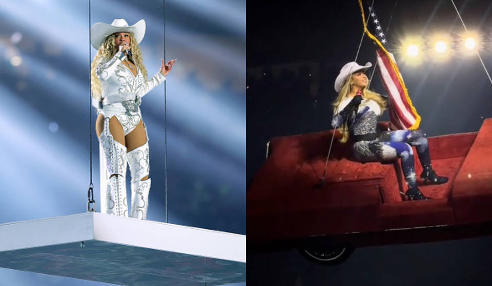 Beyoncé se queda suspendida en el aire en un dramático accidente en su concierto de Houston