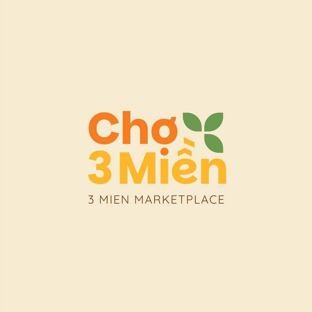 Image shows the logo of the new Chợ 3 Miền Vietnamese food hall in Houston