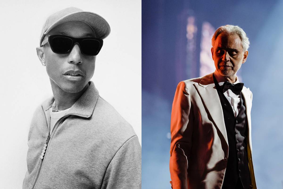 Pharrell and Bocelli