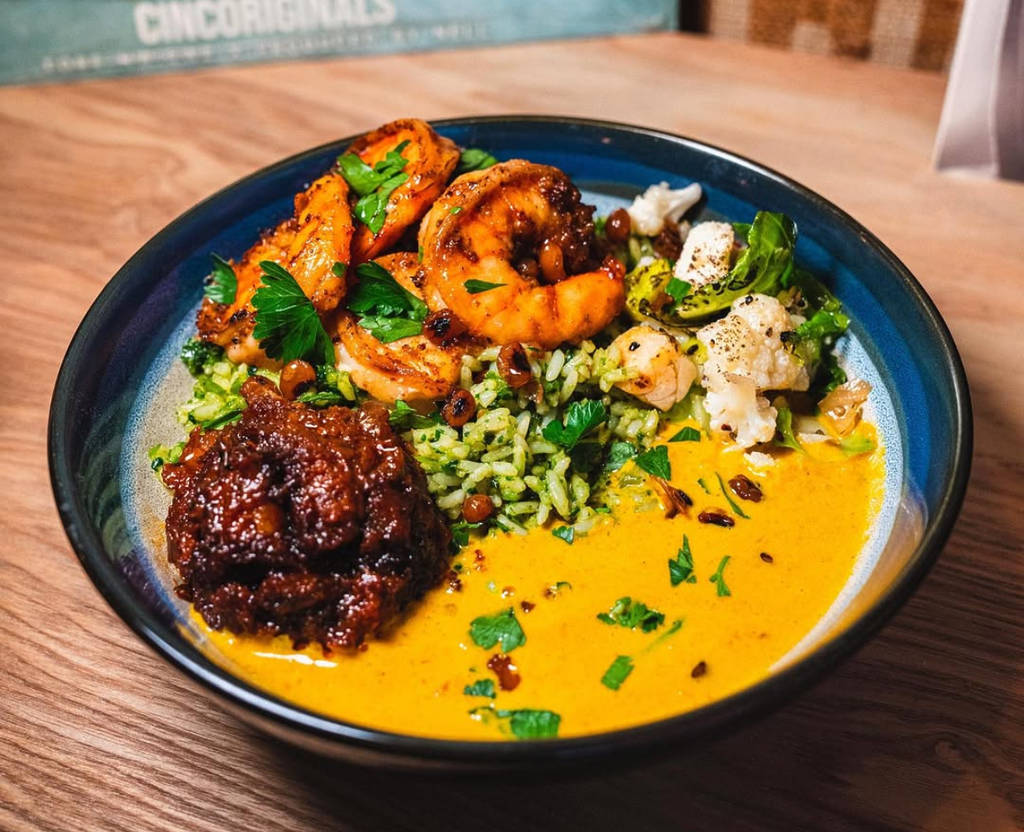 Image shows a bowl dish at ChopnBlok in Houston