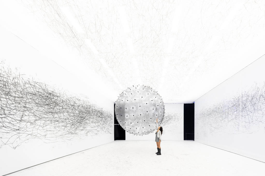 Image shows the ADA exhibit by Karina Smigla Bobinski at the Houston Balloon Museum.