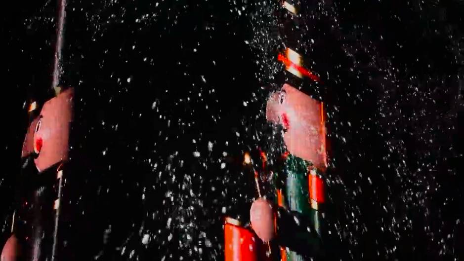 Image shows a multimedia exhibition, Nutcracker Infinity, at Art Club.