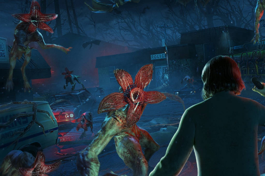 Image shows the VR experience 'Stranger Things: Catalyst' offered at Sandbox VR.