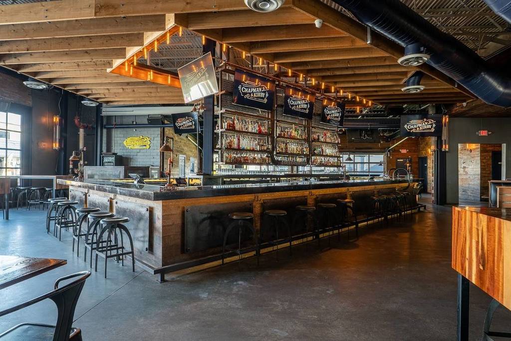 Image shows the bar at Chapman & Kirby. 