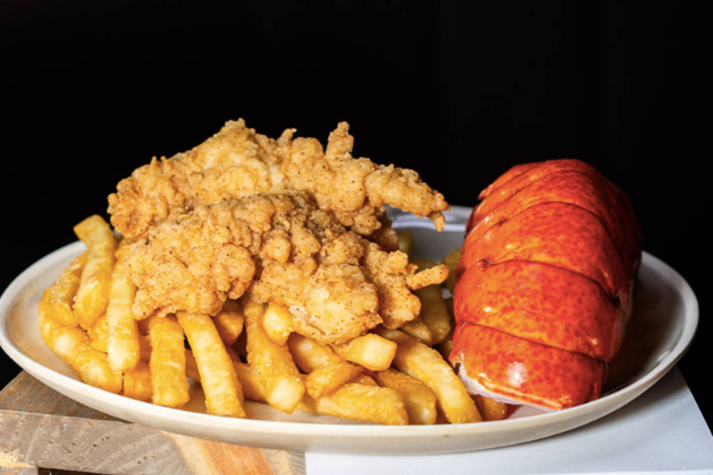 Image shows Chicken Fried Lobster.