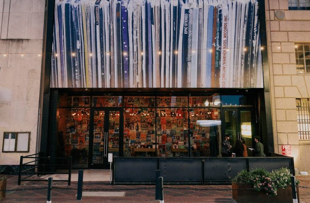 Image shows the Off The Record storefront.
