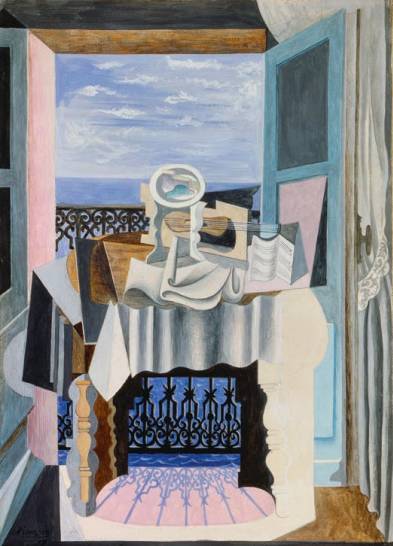 Image shows Pablo Picasso's "Still Life Before a Window, Saint Raphael" 1919