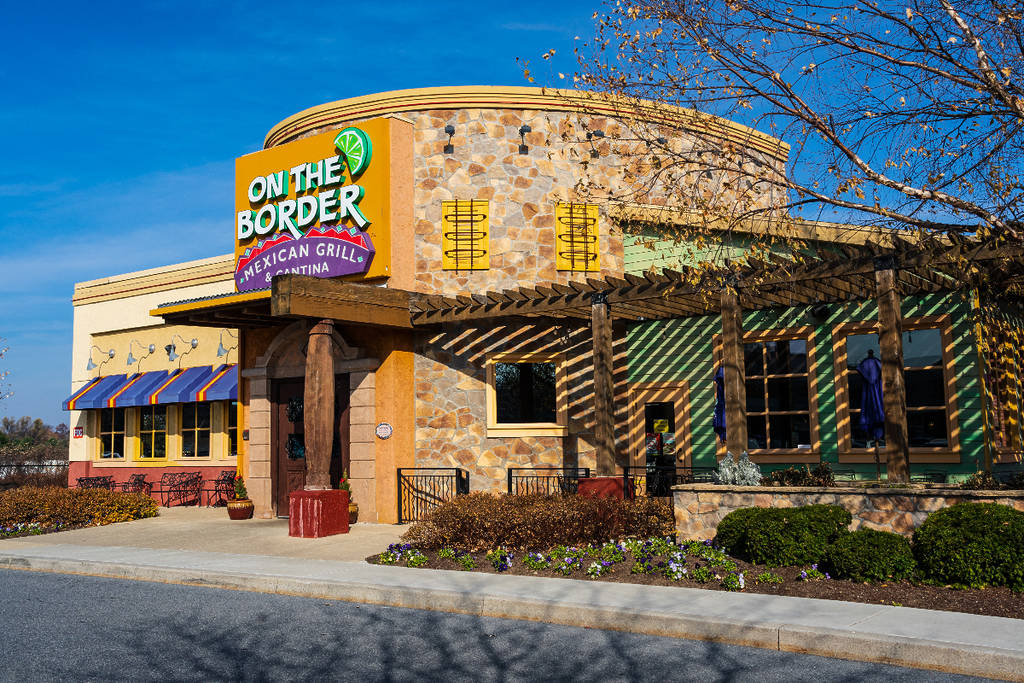 Image shows the exterior of an On The Border location.