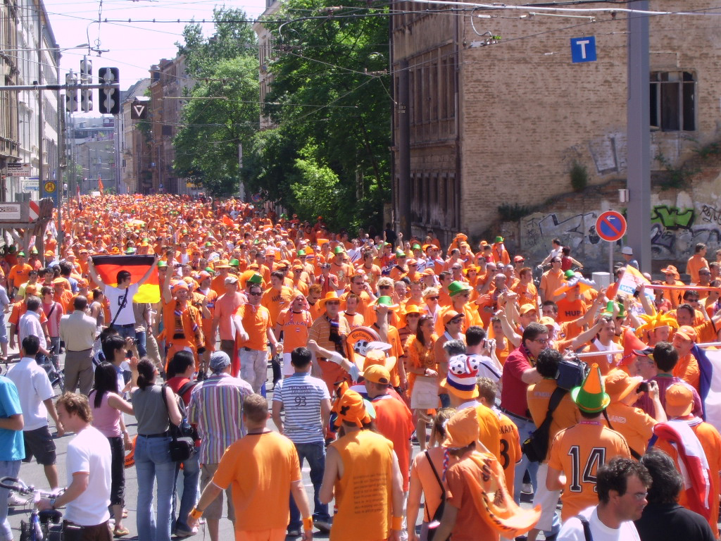 La imagen muestra el Oranje Fanwalk