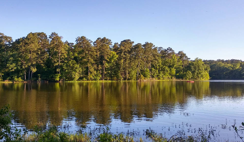The stunning nature park less than an hour from Houston that hides a 210-acre lake and scenic inland beach