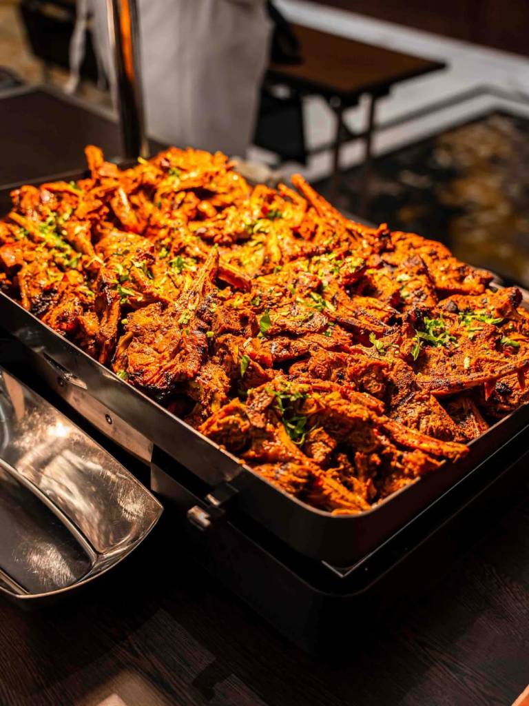 Image shows a dish of Aga's restaurant and catering.