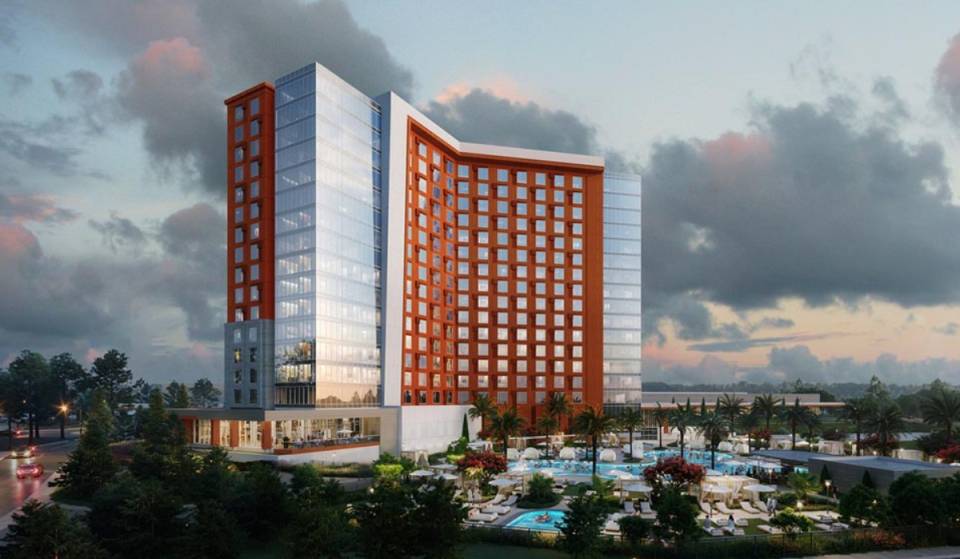 A solo 85 millas de Houston, se está construyendo oficialmente un enorme complejo con casino de 685 000 pies cuadrados en el este de Texas