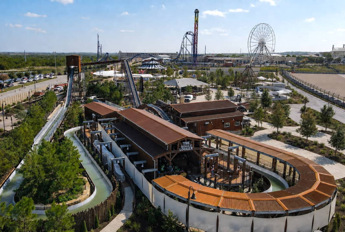 Image shows a water ride at COTALAND in Texas. 