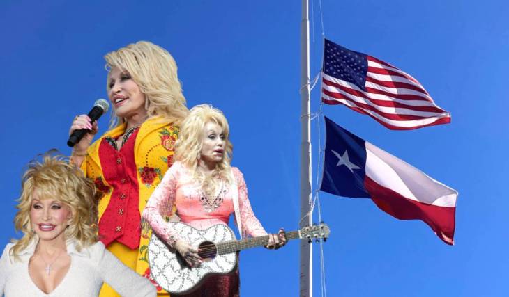 Texas flags are officially being lowered to half-staff across the entire state in honor of Dolly Parton