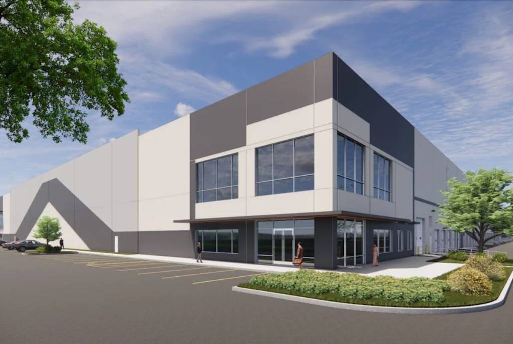 Rendering shows the CityNorth Industrial Park.