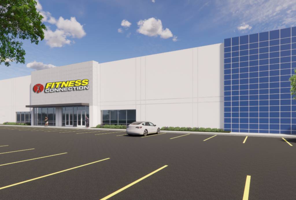 Rendering shows the Fitness Connection at the CityNorth Industrial Park. 