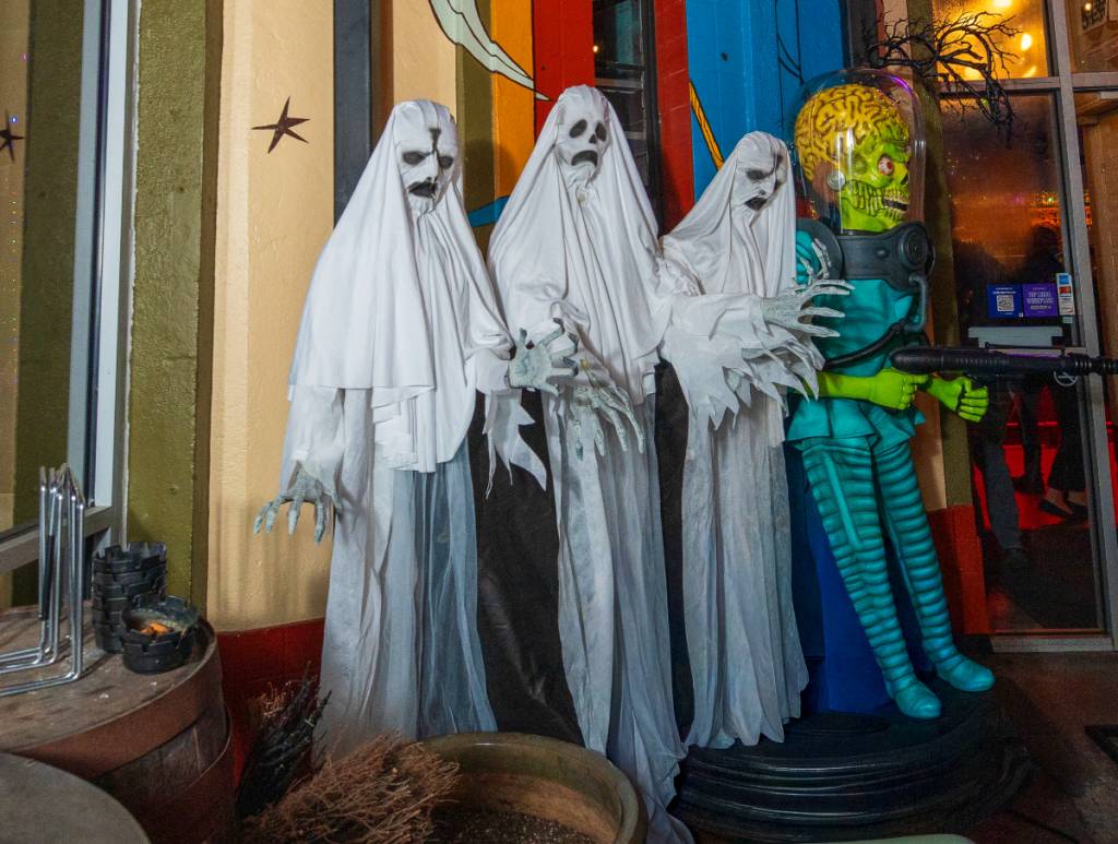 Image shows Halloween decorations at Belelgeuse Betelgeuse.