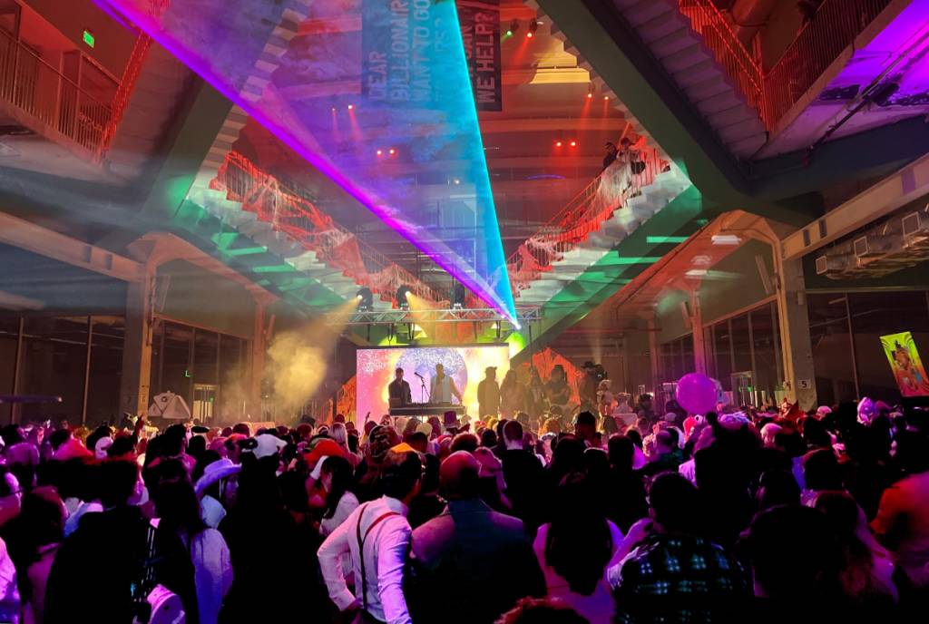Image shows a Halloween party at POST.