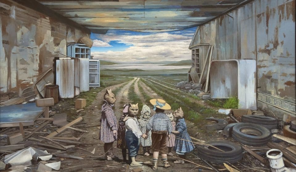 The provocative and disturbing paintings of Juan Luís Jardí are now on exhibit in Hotel Pacha