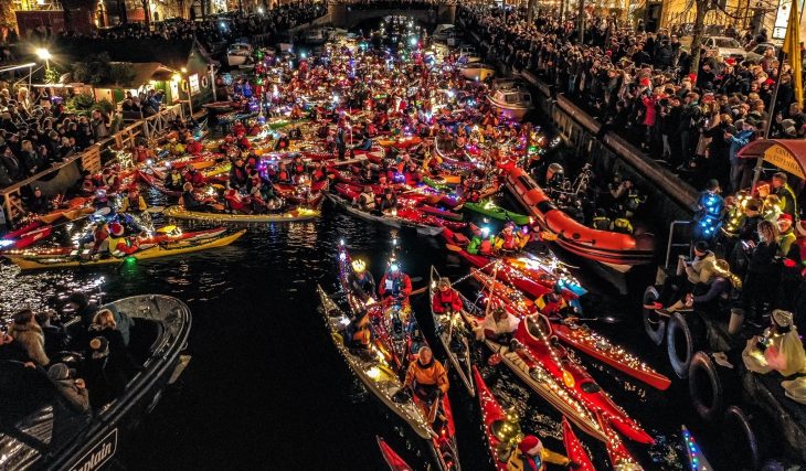 Christmassy Kayaks Will Form A Spectacular Procession For Saint Lucia Day