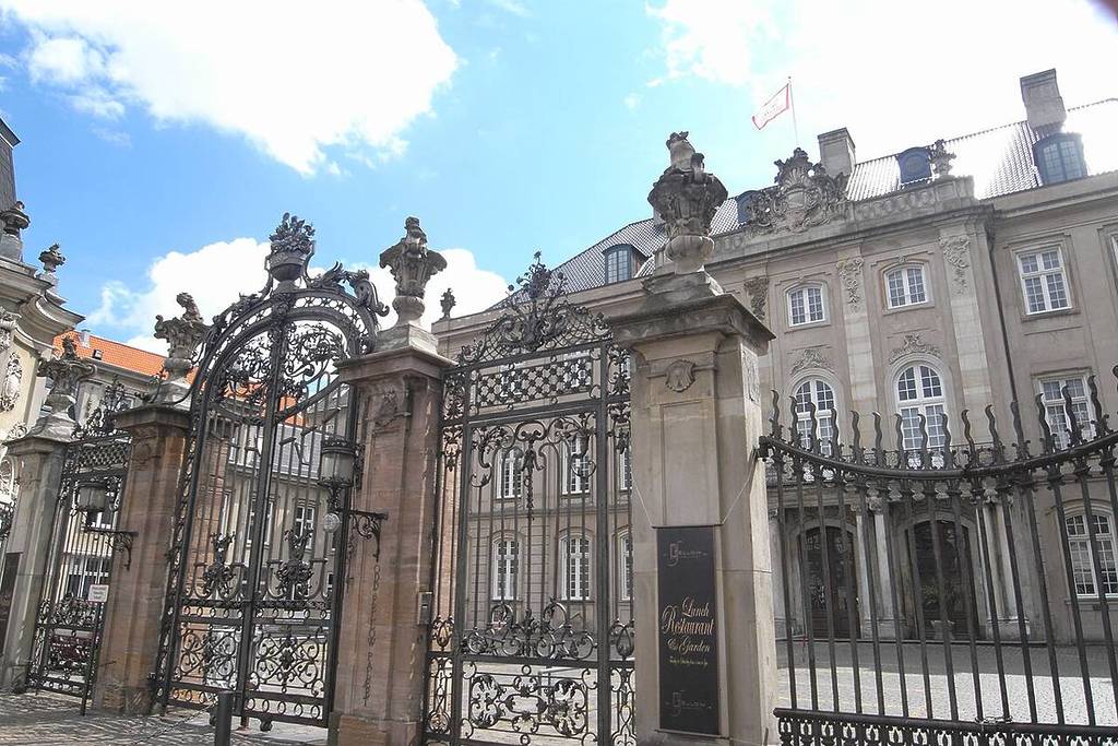 The gate outside of Odd Fellow Palæet in Copenhagen