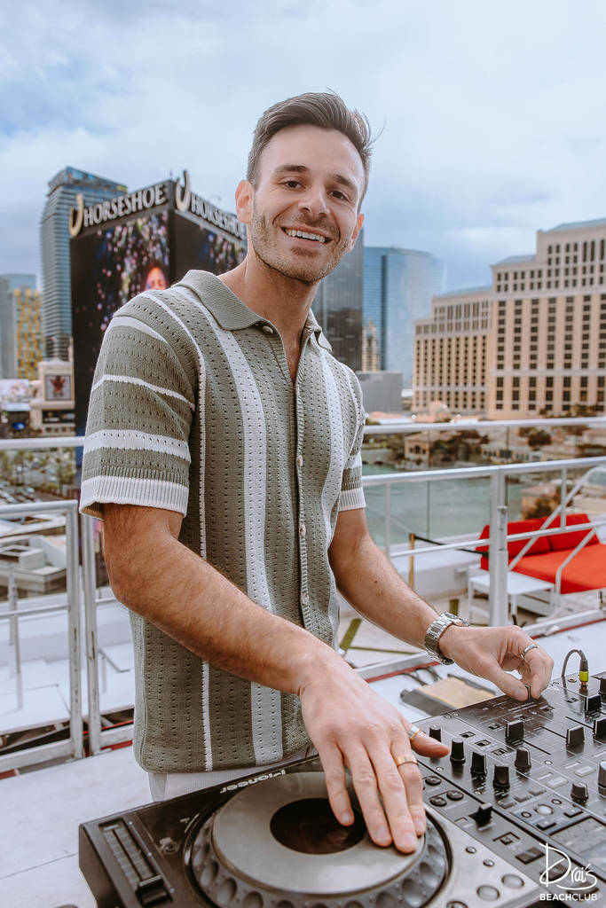 DJ on a rooftop in Vegas