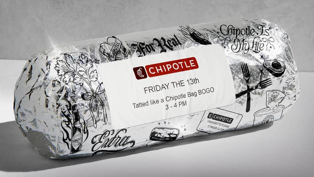 Oferta de tatuajes gratis en Chipotle