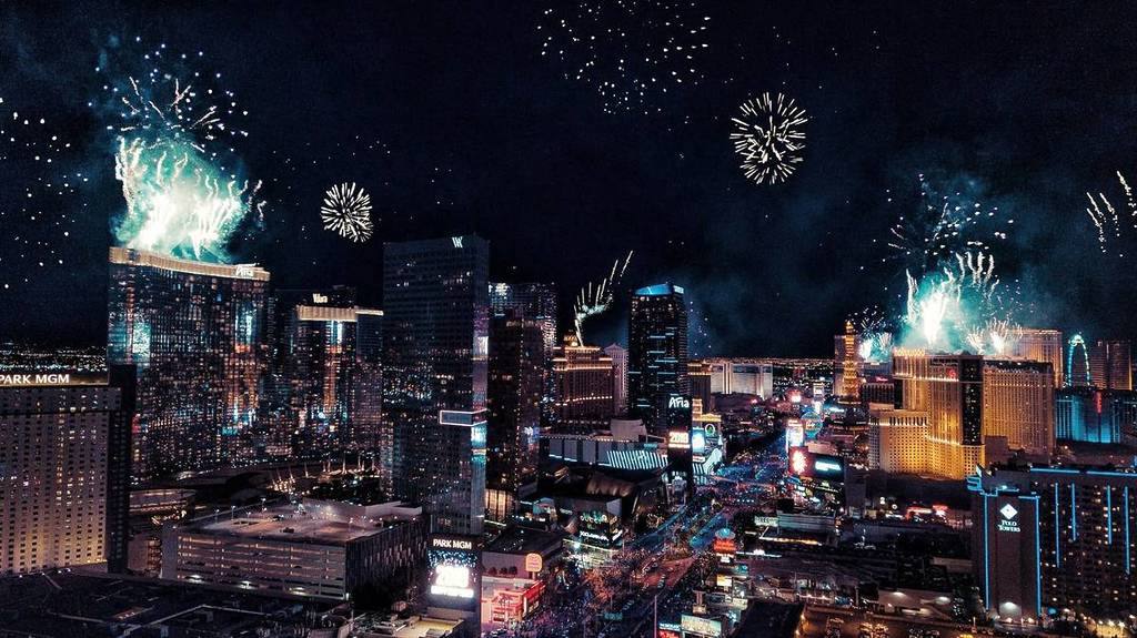 fireworks in Vegas