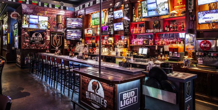 a sports bar in Vegas