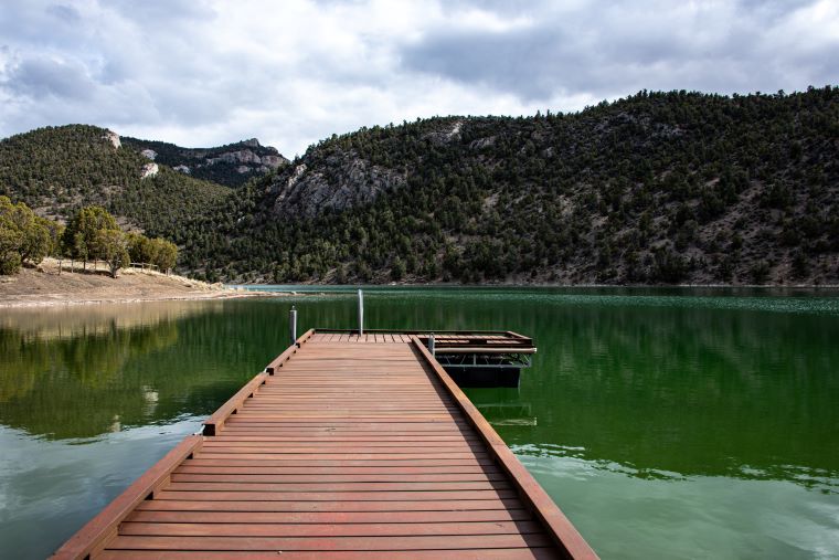 a pond and a lake