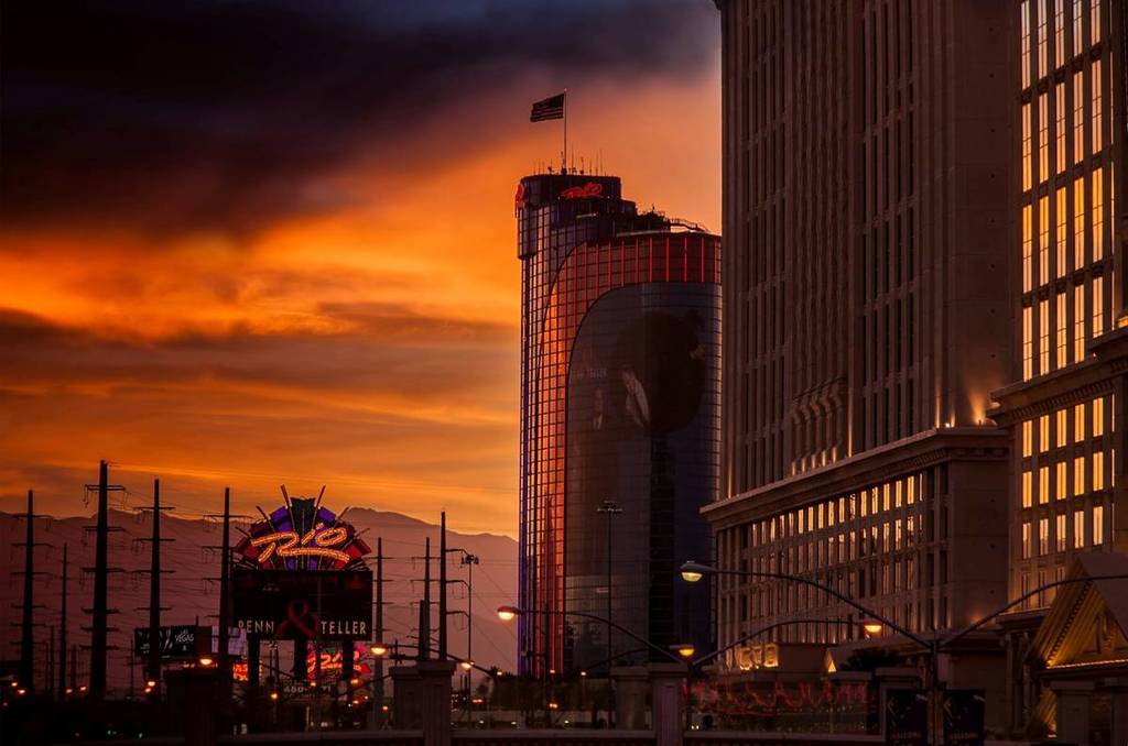 Las Vegas al atardecer