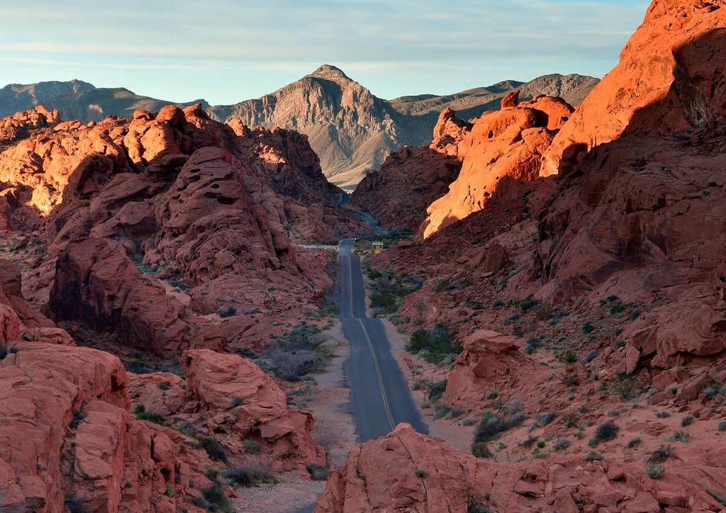 road through Valley of Fire State Park Nevada