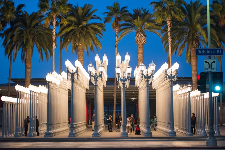 art installation an LACMA in Los Angeles
