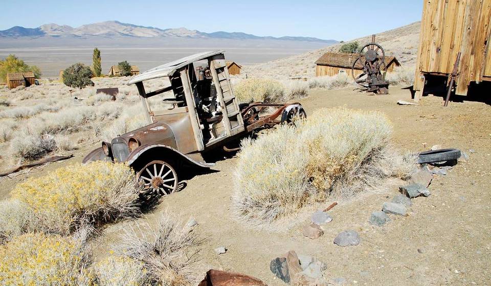 This State Park In Central Nevada Hides 225 Million-Year-Old Reptile Fossils, And A Preserved Ghost Town From The 1800s