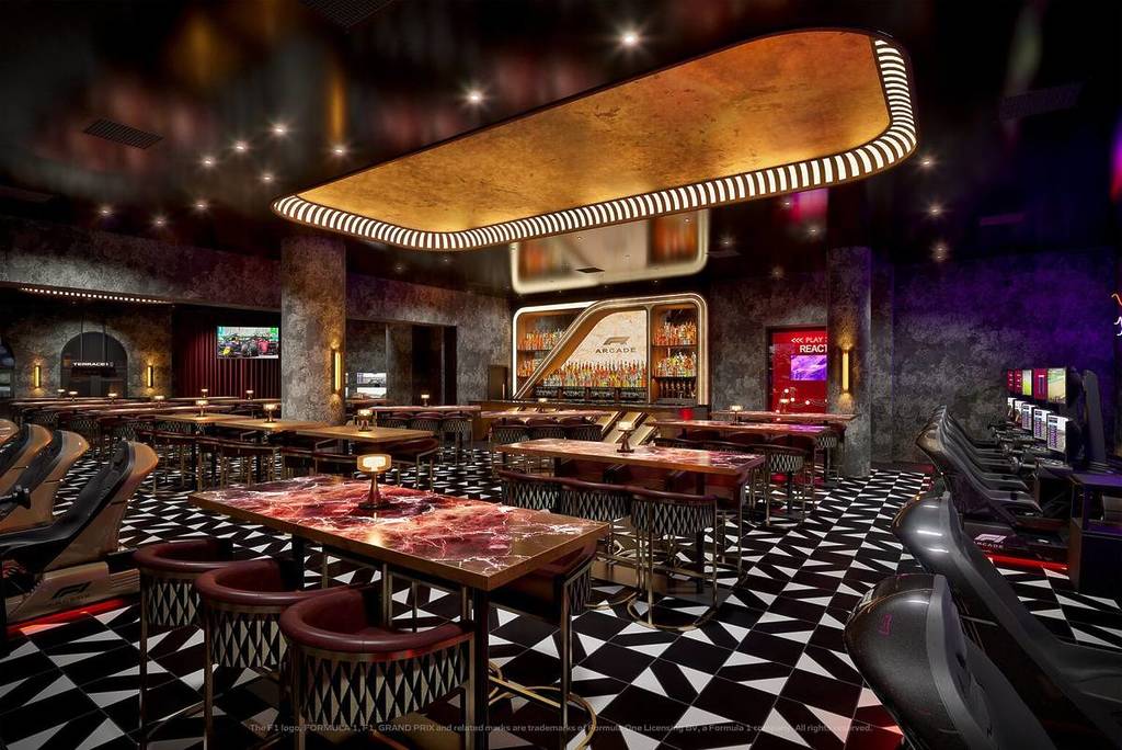 F1 Arcade, el primer hospitality oficial de F1 del mundo, abrirá sus puertas en octubre en Las Vegas