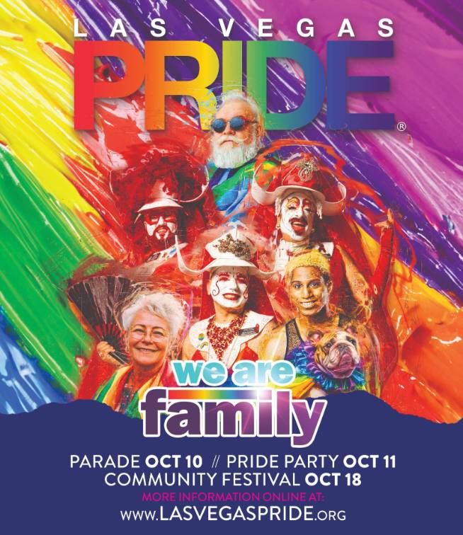flyer for Pride events taking place in Vegas in October